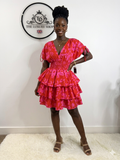 Floral pleated dress
