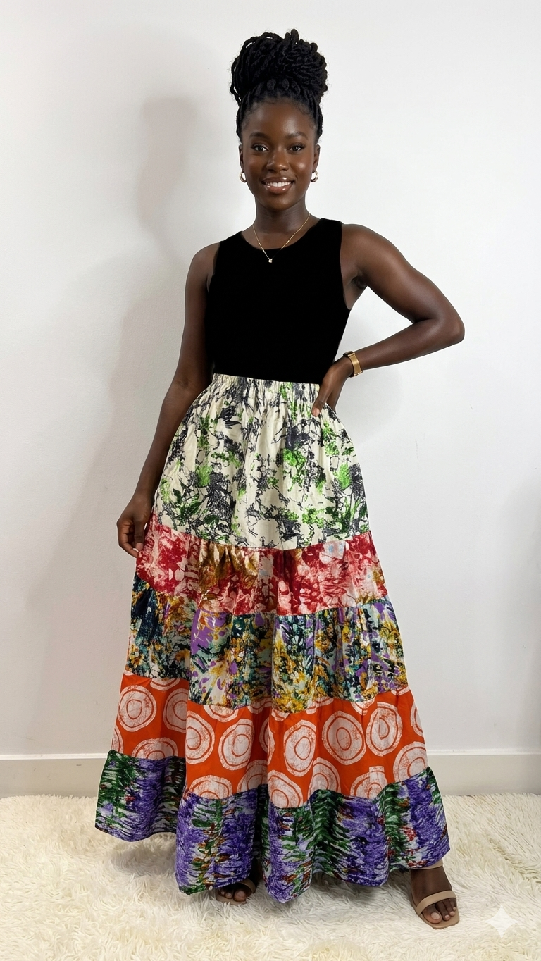 Long signature pretty skirt