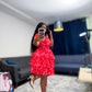 The floral fire dress