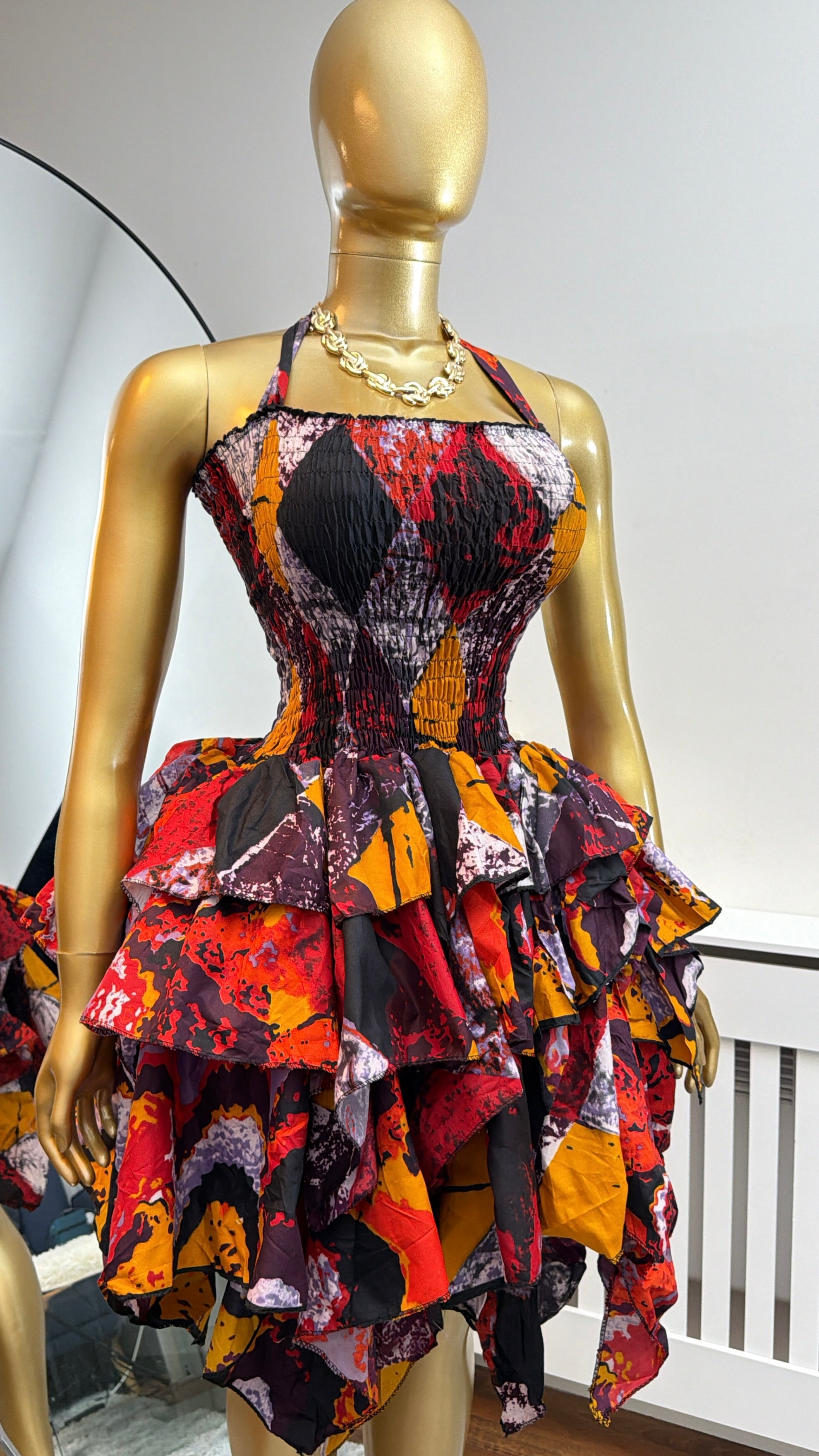 Handkerchief dress in short length