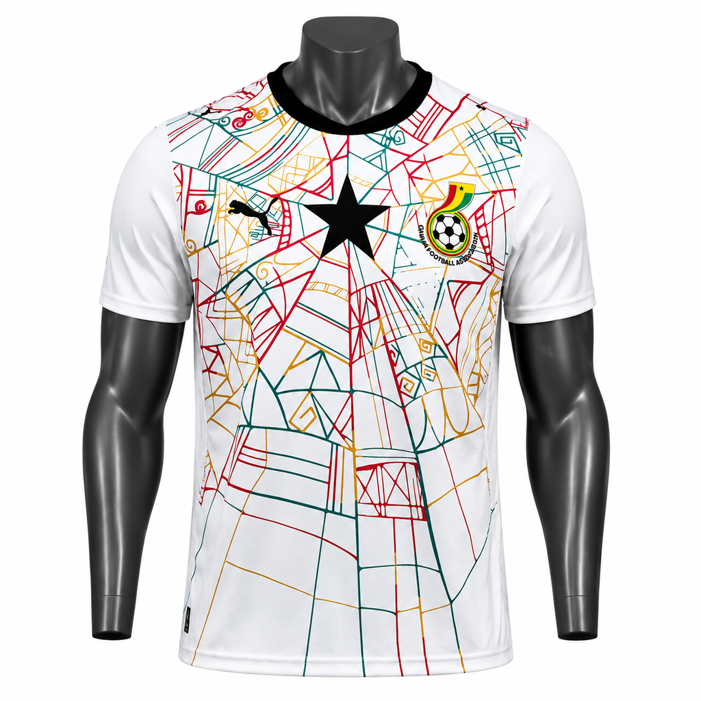 Ghana Home Jersey – White Edition