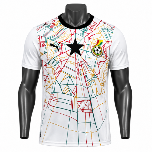 Ghana Home Jersey – White Edition